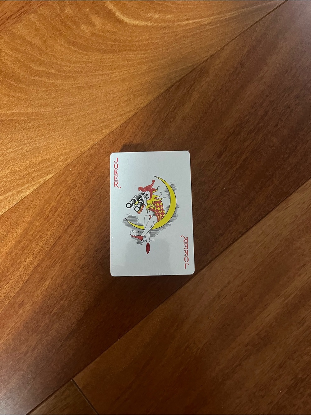 Classic Joker Playing Card - Red, Yellow, White